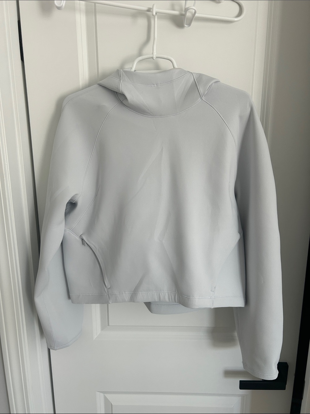 lululemon athletica Light Blue/Gray Performance Hooded Top